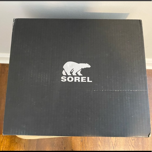 SOREL Whistler Tall Camel Brown Black Cream Gray Winter Lace Up Boots Shoes Sz 6 - Picture 10 of 10